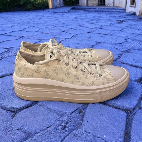 CONVERSE CHUCK TAYLOR ALL STAR LIFT PLATFORM VINTAGE WHITE SZ 9 - Picture 2 of 6